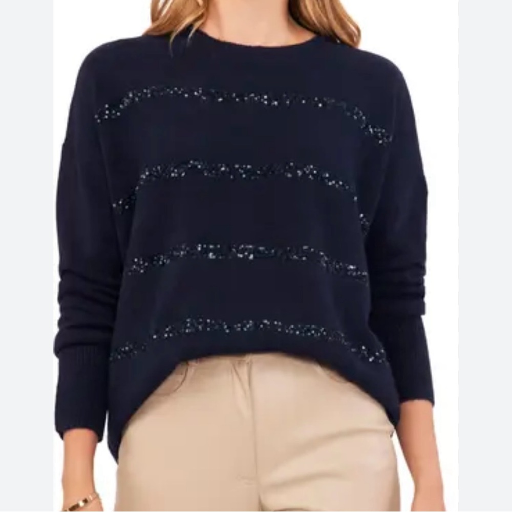 Michael Kors black  Women's Sweater with Sequin Accents